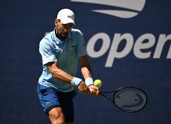 FLUSHING NY- AUGUST 27: Novak Djokovic Vs Zachary Svajda on Arthur Ashe Stadium at the USTA Billie Jean King National Tennis Center on August 27, 2025 in Flushing Queens. Copyright: xmpi04x