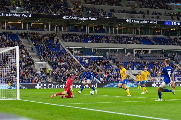 Everton FC v Mansfield Town FC, Carabao Cup 2nd Round Beto of Everton scores a GOAL 2-0 during the Everton FC v Mansfield Town FC Carabao Cup 2nd Round match at the Hill Dickinson Stadium, Liverpool, England, United Kingdom on 27 August 2025 Credit: Lee Keuneke Every Second Media Editorial use only. All images are copyright Every Second Media Limited. No images may be reproduced without prior permission. All rights reserved. Premier League and Football League images are subject to licensing agreements with Football DataCo Limited. see https: www.football-dataco.com Copyright: xIMAGO EveryxSecondxMediax ESM-1565-0030 LeexKeunekex xEveryxSecondxMediax