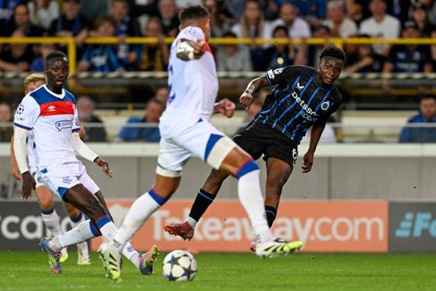 250827 Club Brugge vs Glasgow Rangers Mamadou Diakhon (67) of Club Brugge pictured during the Uefa Champions League play offs second leg game in season 2025 - 2026 between Club Brugge KV and Glasgow Rangers on August 27 , 2025 in Brugge, Belgium. (Photo by David Catry Isosport) Brugge Belgium  Copyright: xDavidxCatryx 20250827DSC_1575