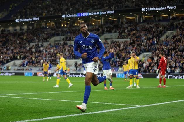 Beto of Everton celebrates their goal to make it 2-0 Everton v Mansfield Town, EFL Carabao Cup, Second Round, Football, Hill Dickinson Stadium, Liverpool, UK - 27 Aug 2025Liverpool Hill Dickinson Stadium United Kingdom EDITORIAL USE ONLY No use with unauthorised audio, video, data, fixture lists, club league logos or live services. Online in-match use limited to 120 images, no video emulation. No use in betting, games or single club league player publications. Copyright: xPhilxBryan Shutterstockx 15457585bz