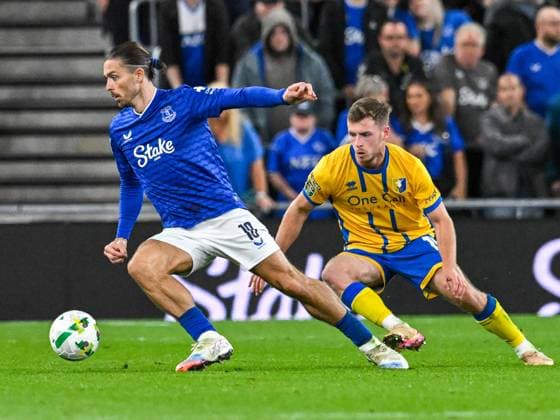 Everton v Mansfield Town Carabao Cup Jack Grealish of Everton during the Carabao Cup Second Round match at the Hill Dickson Stadium, Liverpool UK Newspapers OUT Copyright: xKarlxVallantinex FIL-22149-0079