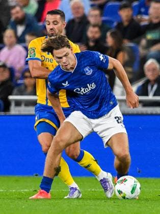 Everton v Mansfield Town Carabao Cup Tyler Dibling of Everton during the Carabao Cup Second Round match at the Hill Dickson Stadium, Liverpool UK Newspapers OUT Copyright: xKarlxVallantinex FIL-22149-0082