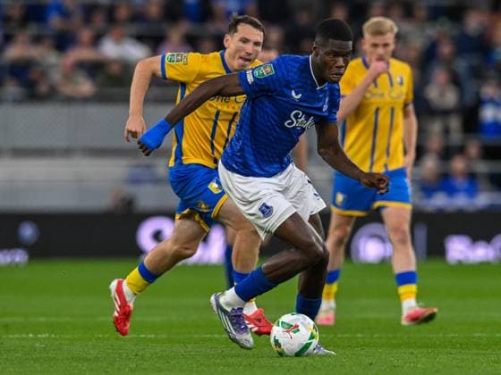 Everton v Mansfield Town Carabao Cup Youssef Chermiti of Everton during the Carabao Cup Second Round match at the Hill Dickson Stadium, Liverpool UK Newspapers OUT Copyright: xKarlxVallantinex FIL-22149-0085