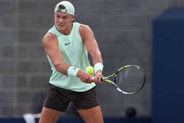 Holger Rune, USTA Billie Jean King National Tennis Center, Flushing Meadows, New York, USA . Copyright: xJuergenxHasenkopfx