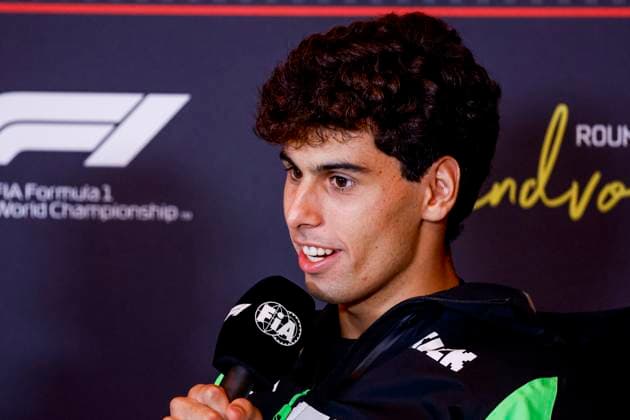 Gabriel Bortoleto of Brazil and Kick Sauber at the press conference, PK, Pressekonferenz prior to the start of the Formula 1 Heineken Dutch Grand Prix 2025 at Circuit Zandvoort on August 28, 2025 in Zandvoort, Netherlands. (Photo by Marcel ter Bals DeFodi Images)