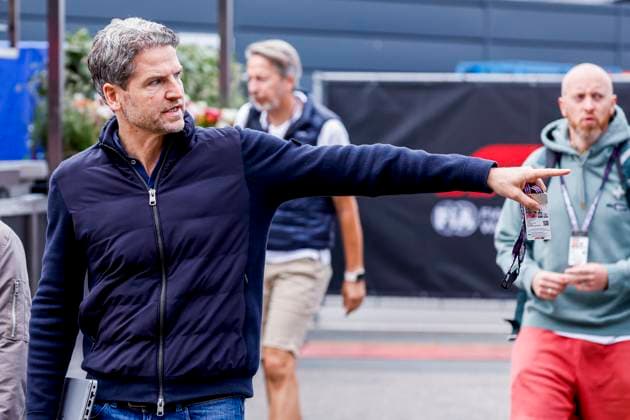 Presenter Peter Hardenacke of Germany prior to the start of the Formula 1 Heineken Dutch Grand Prix 2025 at Circuit Zandvoort on August 28, 2025 in Zandvoort, Netherlands. (Photo by Marcel ter Bals DeFodi Images)
