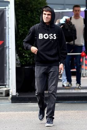 28.08.2025, xsvx, Motorsport FIA Formel 1, 2025 Dutch Grand Prix v.l. Lance Stroll (Aston Martin) Startnummer 18 im Hugo Boss Pullover Hoodie (FIA REGULATIONS PROHIBIT ANY USE OF PHOTOGRAPHS as IMAGE SEQUENCES and or QUASI-VIDEO) Zandvoort