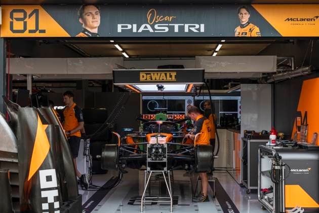 Formula 1 Heineken Dutch Grand Prix 2025 Alexis Perrin OVERTAKE MAXPPP - Zandvoort 28 08 2025 McLaren F1 Team car in the garage at the Formula 1 Heineken Dutch Grand Prix 2025, the 15th round of the 2025 FIA Formula 1 World Championship, WM, Weltmeisterschaft at Circuit Zandvoort in Zandvoort, Netherlands, from 28 to 31 August 2025 Zandvoort Netherlands  Copyright: xOVERTAKE MAXPPPxAlexisxPerrinx OVT202508286579 OVT202508286579