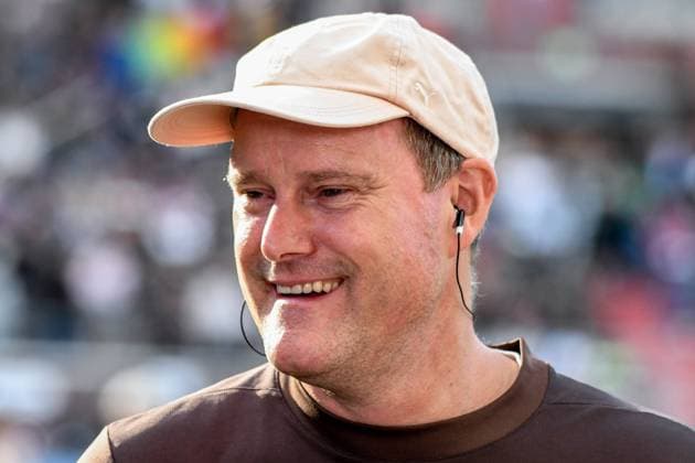 Oke Goettlich Praesident ( Pauli ) lacht Deutschland , Hamburg , Millerntorstadion , Fussball , 1. Bundesliga FC St Pauli - Borussia Dortmund