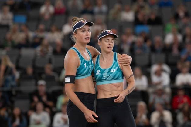 RECORD DATE NOT STATED Beach Pro Tour - Elite 16 Hamburg, 28.08.2025 Svenja Müller (Player No. 1, GER), Cinja Tillmann (Player No. 2; Beach Pro Tour - Elite 16 Hamburg am 28.08.2025 Copyright: xBEAUTIFULxSPORTS PeterxWeberx