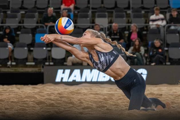 RECORD DATE NOT STATED Beach Pro Tour - Elite 16 Hamburg, 28.08.2025 Paula Schürholz (Player No. 1, GER); Beach Pro Tour - Elite 16 Hamburg am 28.08.2025 Copyright: xBEAUTIFULxSPORTS PeterxWeberx