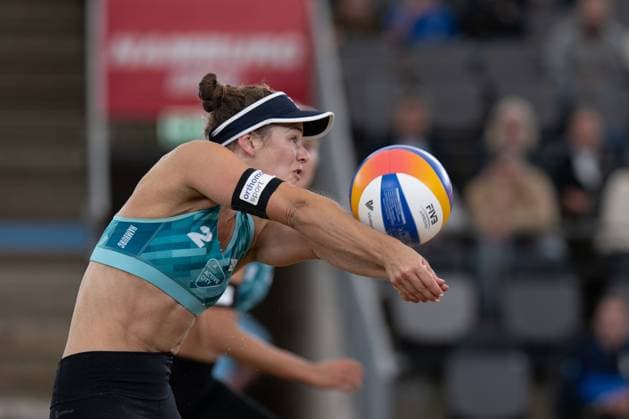 RECORD DATE NOT STATED Beach Pro Tour - Elite 16 Hamburg, 28.08.2025 Svenja Müller (Player No. 1, GER); Beach Pro Tour - Elite 16 Hamburg am 28.08.2025 Copyright: xBEAUTIFULxSPORTS PeterxWeberx