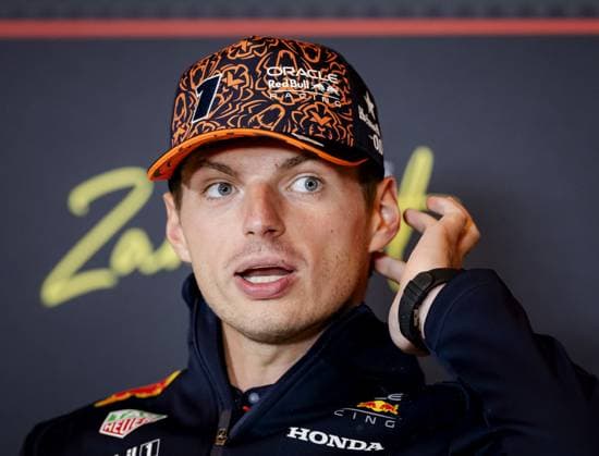 ZANDVOORT - Max Verstappen (Red Bull Racing) during the press conference, PK, Pressekonferenz at the Zandvoort Circuit ahead of the F1 Dutch Grand Prix on August 28, 2025, in Zandvoort, Netherlands. ANP SEM VAN DER WAL xVIxANPxSportx xxANPxIVx 534325103 originalFilename: 534325103.jpg