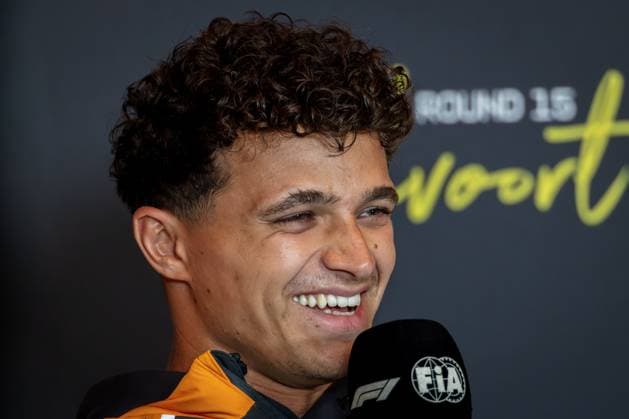 2025 Formula One Dutch Grand Prix Circuit Zandvoort, Zandvoort, Netherlands. 28.August.2025; Lando Norris of Great Britain and McLaren F1 Team attend the press conference, PK, Pressekonferenz during Formula One Italian Grand Prix Zandvoort Circuit Zandvoort Netherlands Copyright: xJayxHiranox
