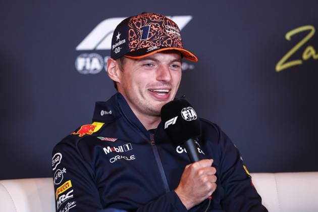 F1 - DUTCH GRAND PRIX 2025 VERSTAPPEN Max (ned), Red Bull Racing RB21, portrait press conference, PK, Pressekonferenz during the 2025 Formula 1 Heineken Dutch Grand Prix, 15th round of the 2025 FIA Formula One World Championship, WM, Weltmeisterschaft from August 29 to 31, 2025 on the Zandvoort Circuit, in Zandvoort, Netherlands - ZandvoortNetherlands Copyright: xEricxAlonsox