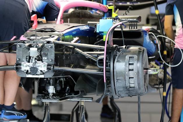 Zandvoort, Niederlande 28.- 31. August 2025: FIA - Formel 1 - WM - Dutch Grand Prix - 2025 - Media Day Donnerstag Im Bild: Technik Details, BWT Alpine Formula One Team, Formel 1 Technik Alpine, Circuit Zandvoort Copyright: xFotostandx xHorstxBernhardtx