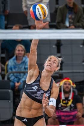 RECORD DATE NOT STATED Beach Pro Tour - Elite 16 Hamburg, 28.08.2025 Louisa Lippmann (Player No. 2, GER); Beach Pro Tour - Elite 16 Hamburg am 28.08.2025 Copyright: xBEAUTIFULxSPORTS PeterxWeberx