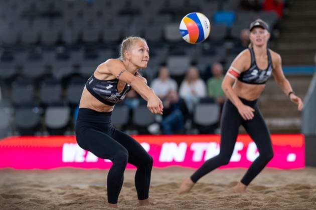 RECORD DATE NOT STATED Beach Pro Tour - Elite 16 Hamburg, 28.08.2025 Paula Schürholz (Player No. 1, GER); Beach Pro Tour - Elite 16 Hamburg am 28.08.2025 Copyright: xBEAUTIFULxSPORTS PeterxWeberx