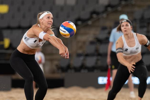 RECORD DATE NOT STATED Beach Pro Tour - Elite 16 Hamburg, 28.08.2025 Sandra Ittlinger (Player No. 1, GER); Beach Pro Tour - Elite 16 Hamburg am 28.08.2025 Copyright: xBEAUTIFULxSPORTS PeterxWeberx