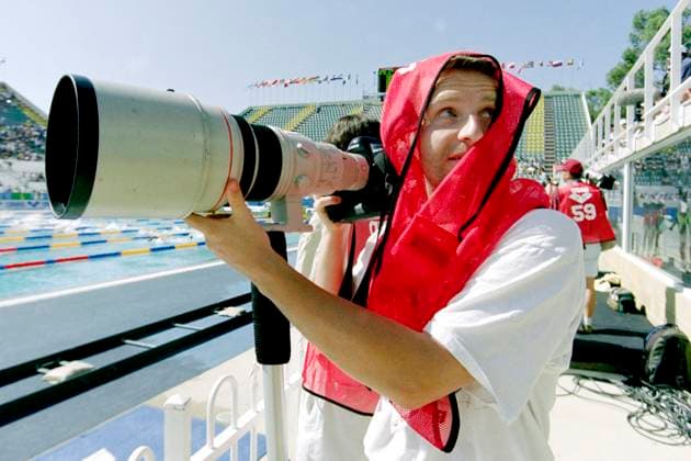 980114 Simning, VM: Fotograf Peter Widing pa plats i Perth. *** 980114 Swimming, World Championships Photographer Peter Widing on location in Perth  Copyright: BILDBYRAN BB980114BB093