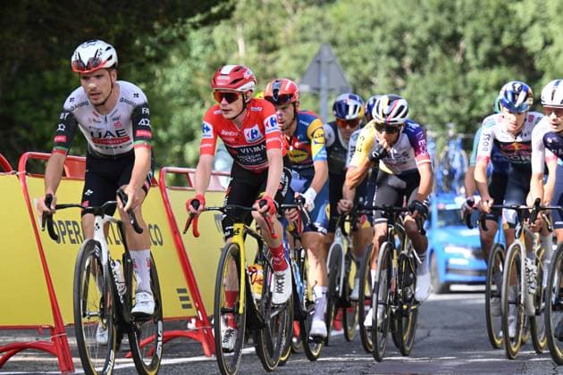 28-08-2025 Vuelta A Espana; Tappa 06 Olot - Pal; 2025, Uae Team Emirates - Xrg; 2025, Visma - Lease A Bike; Almeida, Joao; Vingegaard, Jonas; Pal; 