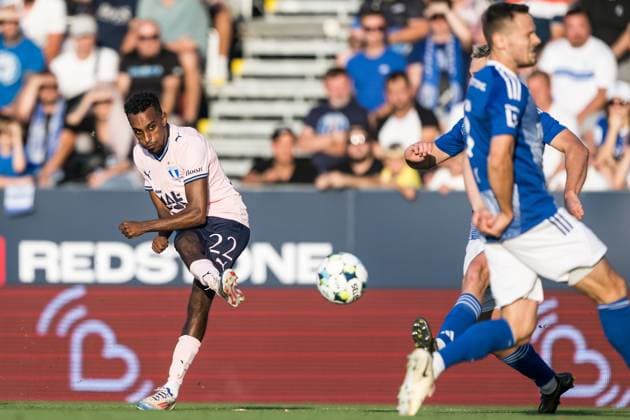 250828 Taha Ali of Malmö FF during the second leg UEFA Europa League play-off football match between SK Sigma Olomouc and Malmö FF on August 28, 2025 in Olomouc. Photo: Petter Arvidson BILDBYRAN kod PA PA1072 fotboll football soccer fotball uefa europa league europa league malmö ff sk sigma olomouc bbeng playoff Copyright: PETTERxARVIDSON BB250828PA072