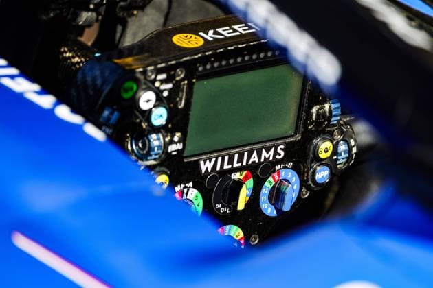 F1 - DUTCH GRAND PRIX 2025 Williams Racing FW47, mechanical detail of steering during the 2025 Formula 1 Heineken Dutch Grand Prix, 15th round of the 2025 FIA Formula One World Championship, WM, Weltmeisterschaft from August 29 to 31, 2025 on the Zandvoort Circuit, in Zandvoort, Netherlands - ZandvoortNetherlands  Copyright: xFLORENTxGOODENx