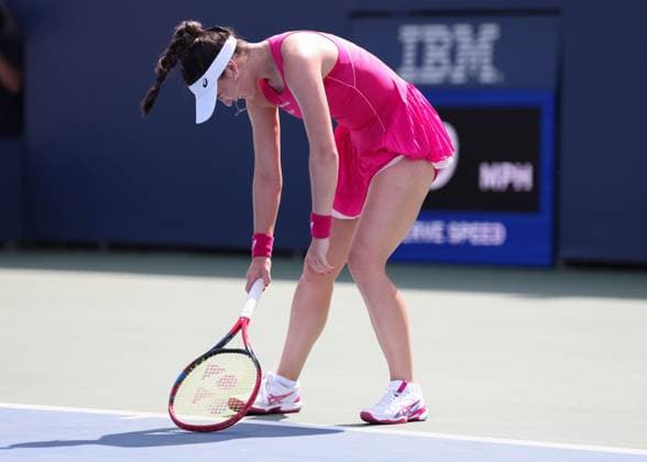 Eva Lys (GER) reagiert veraergert,Aerger,enttaeuscht, Enttaeuschung,Emotion, USTA Billie Jean King National Tennis Center, Flushing Meadows, New York, USA . Copyright: xJuergenxHasenkopfx
