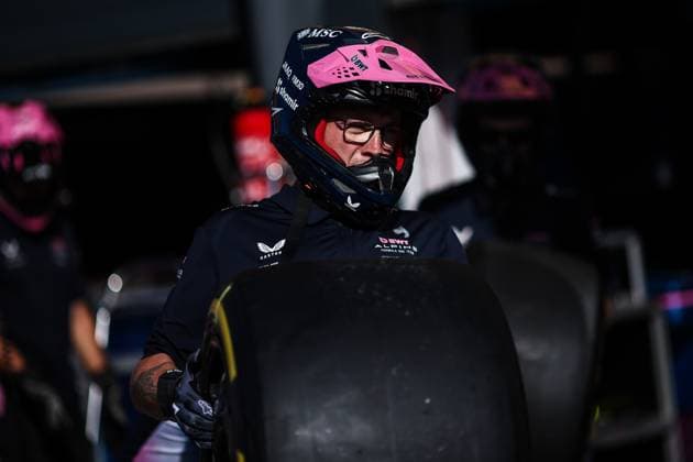 BWT Alpine F1 Team during pit stop practice, F1 Grand Prix of the Netherlands at Circuit Zandvoort on August 28, 2025 in Zandvoort, Netherlands. (Photo by HOCH ZWEI) Zandvoort Netherlands