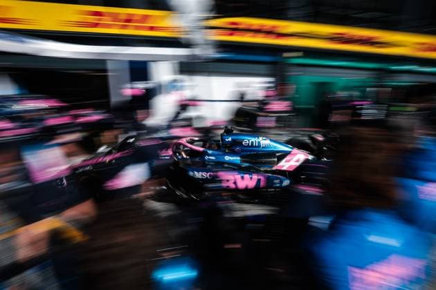 BWT Alpine F1 Team during pit stop practice, F1 Grand Prix of the Netherlands at Circuit Zandvoort on August 28, 2025 in Zandvoort, Netherlands. (Photo by HOCH ZWEI) Zandvoort Netherlands