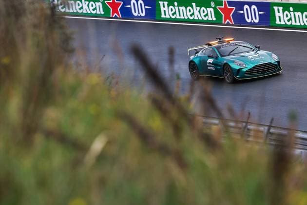 F1 Safety Car, Aston Martin Vantage, F1 Grand Prix of the Netherlands at Circuit Zandvoort on August 28, 2025 in Zandvoort, Netherlands. (Photo by HOCH ZWEI) Zandvoort Netherlands