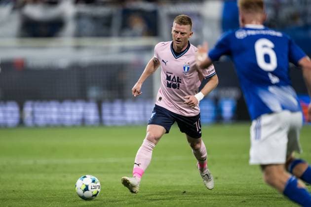 250828 Anders Christiansen of Malmö FF during the second leg UEFA Europa League play-off football match between SK Sigma Olomouc and Malmö FF on August 28, 2025 in Olomouc. Photo: Petter Arvidson BILDBYRAN kod PA PA1072 fotboll football soccer fotball uefa europa league europa league malmö ff sk sigma olomouc bbeng playoff Copyright: PETTERxARVIDSON BB250828PA144
