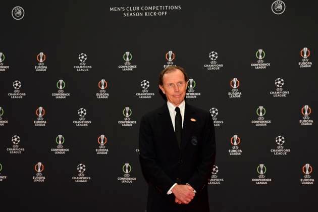 FOOTBALL : UEFA Champions League 2025 2026 draw - 28 08 2025 - Monaco Emilio Butragueno (Real Madrid) - UEFA Champions League 2025 2026 draw on August 28, 2025 at the Grimaldi Forum in Monaco. MonacoMonaco  Copyright: xWilliamxCannarellax