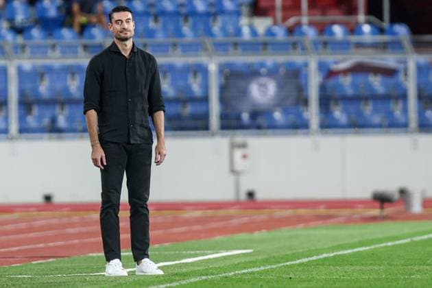28.08.2025 OSTRAVA MECZ IV RUNDA ELIMINACJI LIGI KONFERENCJI UEFA SEZON 2025 26 MECZ DRUGI BANIK OSTRAWA - NK CELJE --- UEFA CONFERENCE LEAGUE SEASON 2025 26 FOURTH QUALIFYING ROUND SECOND MATCH BANIK OSTRAVA - NK CELJE NZ. ALBERT RIERA FOT. LUKASZ JURGA ARENA AKCJI NEWSPIX.PL --- newspix.pl POLAND OUT! 
