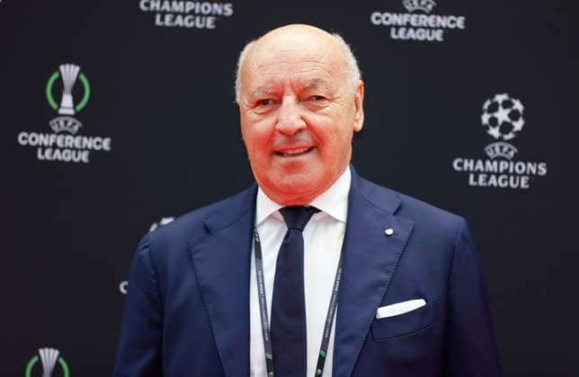 Monaco, Monte Carlo - August 28, 2025: UEFA MEN’S CLUB COMPETITION – UEFA Europa League and UEFA Conference League draws with Giuseppe Marotta (President Inter-Milan) UEFA MEN’S CLUB COMPETITION – SEASON KICK OFF 2025 26