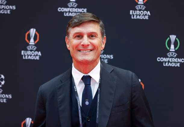 Monaco, Monte Carlo - August 28, 2025: UEFA MEN’S CLUB COMPETITION – UEFA Europa League and UEFA Conference League draws with Argentinian Player Javier Zanetti from Inter Mailand UEFA MEN’S CLUB COMPETITION – SEASON KICK OFF 2025 26