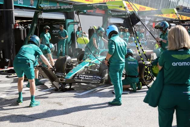 Zandvoort, Niederlande 28.- 31. August 2025: FIA - Formel 1 - WM - Dutch Grand Prix - 2025 - Media Day Donnerstag Im Bild: Aston Martin Pitstop Training Circuit Zandvoort Copyright: xFotostandx xHorstxBernhardtx