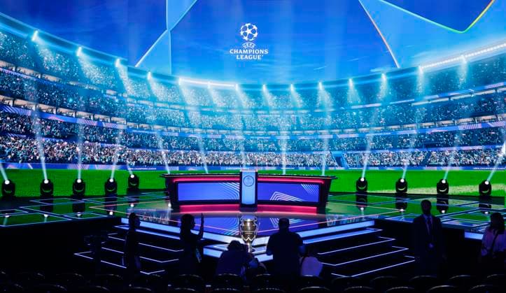 Monaco, Monte Carlo - August 28, 2025: UEFA MEN’S CLUB COMPETITION – UEFA Europa League and UEFA Conference League draws with general Atmosphere in the Grimaldi Forum UEFA MEN’S CLUB COMPETITION – SEASON KICK OFF 2025 26