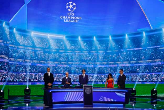 Monaco, Monte Carlo - August 28, 2025: UEFA MEN’S CLUB COMPETITION – UEFA Europa League and UEFA Conference League draws with general Atmosphere in the Grimaldi Forum UEFA MEN’S CLUB COMPETITION – SEASON KICK OFF 2025 26