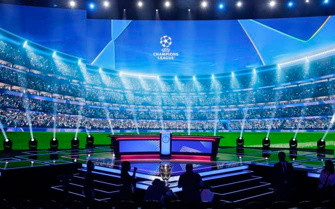 Monaco, Monte Carlo - August 28, 2025: UEFA MEN’S CLUB COMPETITION – UEFA Europa League and UEFA Conference League draws with general Atmosphere in the Grimaldi Forum UEFA MEN’S CLUB COMPETITION – SEASON KICK OFF 2025 26