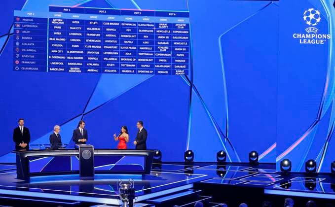 Monaco, Monte Carlo - August 28, 2025: UEFA MEN’S CLUB COMPETITION – UEFA Europa League and UEFA Conference League draws with general Atmosphere in the Grimaldi Forum UEFA MEN’S CLUB COMPETITION – SEASON KICK OFF 2025 26