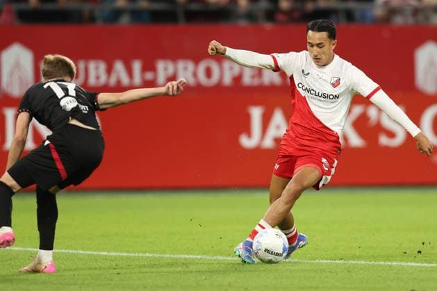 Miliano Jonathans of FC Utrecht during the match FC Utrecht - Zrinjski at the Galgenwaard for the Europa League (play-off) season 2024-2025 in Utrecht, Netherlands on 28 august 2025, (photo by Peter Lous EYE4images DeFodi Images)