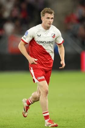 Derry John Murkin of FC Utrecht during the match FC Utrecht - Zrinjski at the Galgenwaard for the Europa League (play-off) season 2024-2025 in Utrecht, Netherlands on 28 august 2025, (photo by Peter Lous EYE4images DeFodi Images)