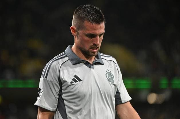 28.08.2025, Bern, Wankdorf, Uefa Europa League, Playoffs, BSC Young Boys - Slovan Bratislava, 21 Robert Mak (Bratislava) ist nach der Niederlage enttäuscht. Bern Wankdorf Bern Switzerland Copyright: xJustPictures.ch ManuelxWinterbergerx jp-de-MaWi-MWI_1347