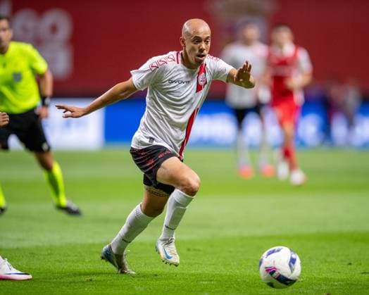 August 28, 2025, Braga, Braga, Portugal: TONI GARCIA from Lincoln Red Imps FC seen on action during the UEFA Europe League 2025 26 playoff match between SC Braga and Lincoln Red Imps at Estadio Municipal de Braga on August 28, 2025 in Braga, Portugal. Braga Portugal - ZUMAl192 20250828_zsp_l192_034 Copyright: xMiguelxLemosx