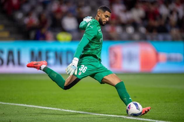 August 28, 2025, Braga, Braga, Portugal: ALAA BELLAAROUCH from SC Braga seen on action during the UEFA Europe League 2025 26 playoff match between SC Braga and Lincoln Red Imps at Estadio Municipal de Braga on August 28, 2025 in Braga, Portugal. Braga Portugal - ZUMAl192 20250828_zsp_l192_030 Copyright: xMiguelxLemosx