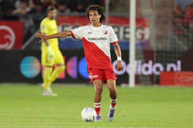 Gjivai Zechiel of FC Utrecht during the match FC Utrecht - Zrinjski at the Galgenwaard for the Europa League (play-off) season 2024-2025 in Utrecht, Netherlands on 28 august 2025, (photo by Peter Lous EYE4images DeFodi Images)
