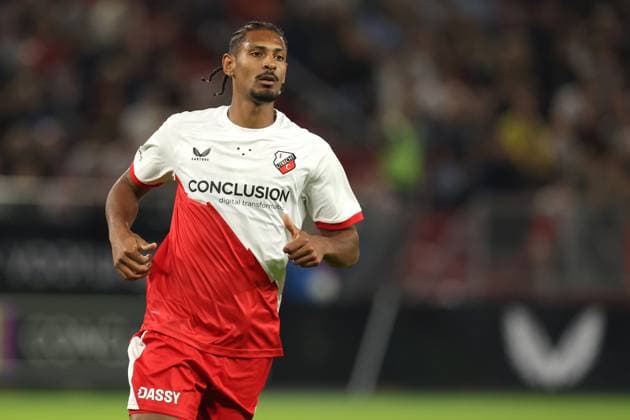Sebastien Haller of FC Utrecht during the match FC Utrecht - Zrinjski at the Galgenwaard for the Europa League (play-off) season 2024-2025 in Utrecht, Netherlands on 28 august 2025, (photo by Peter Lous EYE4images DeFodi Images)