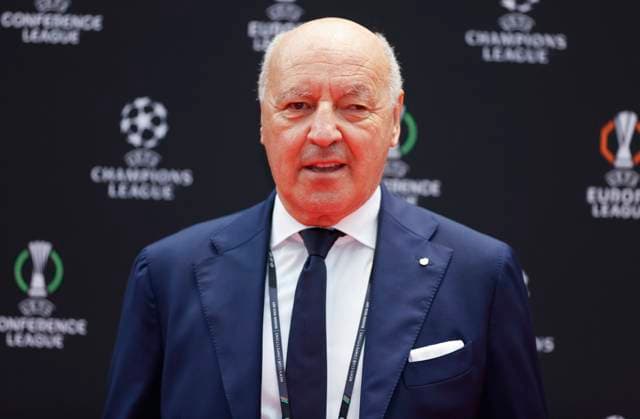 Monaco, Monte Carlo - August 28, 2025: UEFA MEN’S CLUB COMPETITION – UEFA Europa League and UEFA Conference League draws with Giuseppe Marotta (President Inter-Milan) UEFA MEN’S CLUB COMPETITION – SEASON KICK OFF 2025 26