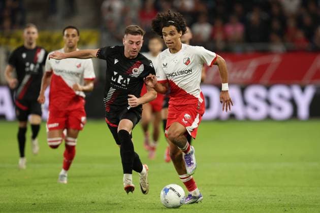 Gjivai Zechiel of FC Utrecht during the match FC Utrecht - Zrinjski at the Galgenwaard for the Europa League (play-off) season 2024-2025 in Utrecht, Netherlands on 28 august 2025, (photo by Peter Lous EYE4images DeFodi Images)